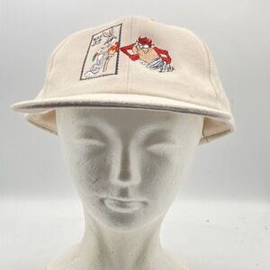 Vintage Looney Tunes Stamp‎ Collection Bugs Bunny Taz Hat Cap USA